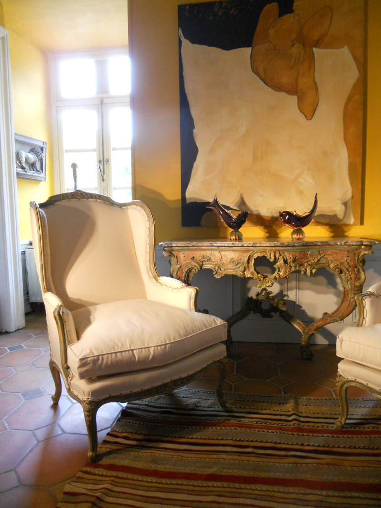 paire of french bergÃ¨res Louis 15 ,19th century    SOLD